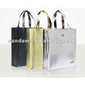 2012stylish metal coating non woven shopping bag (A600205)